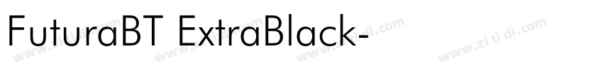 FuturaBT ExtraBlack字体转换